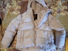 Swiss Tech Puffer Winter Jacket Hooded Lined Girls Size S 6/6x light purple
