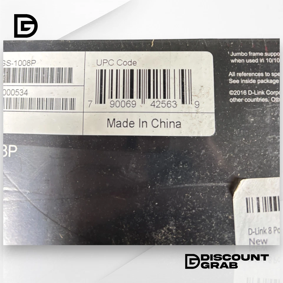 D-LINK DGS-1008P Gigabit PoE Unmanaged Desktop Switch - Image 3 of 4