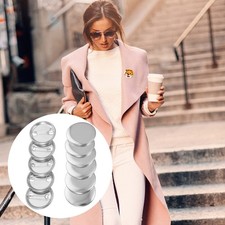 Blank Iron Button Badges 100Sets for DIY Emblem Crafts and Clothes Decor