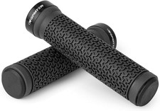 Ergonomic Rubber Bicycle Handlebar MTB Mountain Bike Grips Cycling Lock-On Ends