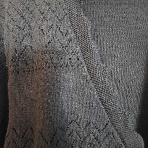 Frye Women's Cardigan Sweater XXL Black Long Sleeve Button Down Knit Old Money - Picture 11 of 16