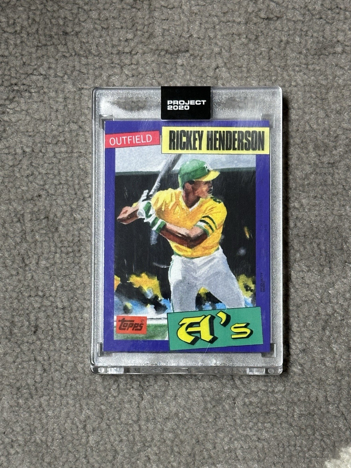 2020 Topps Project 2020 - 1980 Topps Rickey Henderson #123 Jacob Rochester /4966