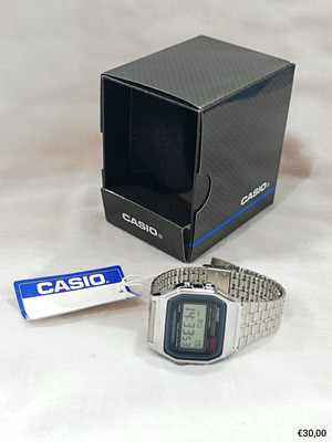 Casio HERREN UHR Stahlgehäuse Silber Stahlband...VERSTELLBAR