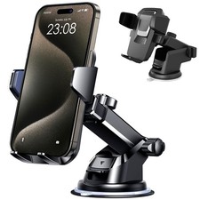 360 Car Windshield Phone Mount Holder For iPhone 17 16 15 14 Samsung S25 S24 S23