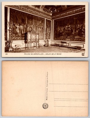 Palais De Versailles Salon De La Reine France Postcard