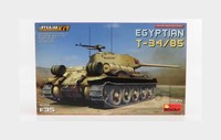1:35 Miniart Kampfpanzer T-34/85 Tank Military Egyptian 1944 Kit MA37071 Modellb