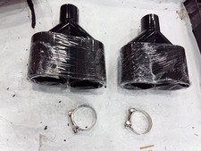 Opened Box Carbon Fiber Dual Exhaust Twin End Tips Tail Pipe 2.5inch Or 63mm Us Opened Box Carbon Fiber Dual Exhaust Twin End Tips Tail Pipe 2.5inch Or 63mm Us