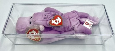 Vintage TY Beanie Babies 1993 Happy & Baby - RARE - MWMT's Tag Errors In Case!!!