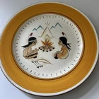 Vintage Stangl Pottery Plate Kiddieware “INDIAN CAMPFIRE”