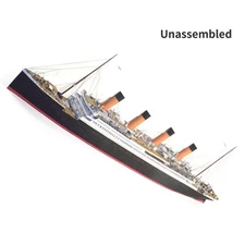 DIY Retro 1/400 British Titanic Cruise Paper Model Ship Handmade Craft Model