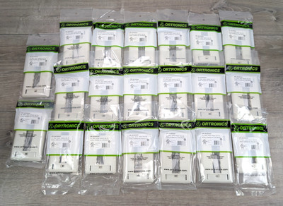 LOT OF 20 Ortronics OR-40300547 TracJack Faceplate 3-Hole Fog White
