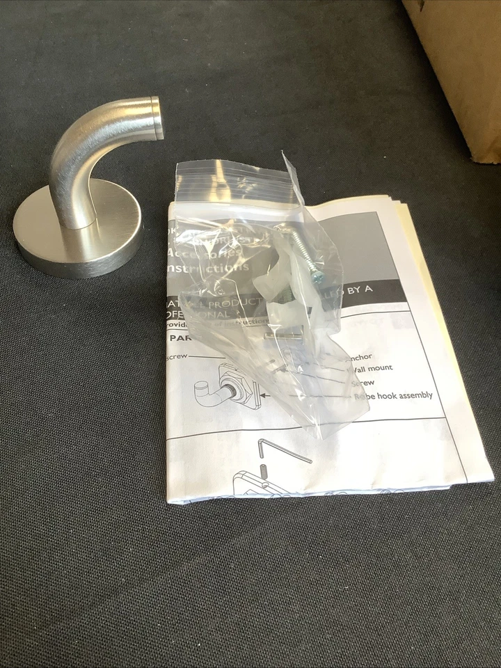 Gancho para bata California Faufets níquel satinado. 74-RH-SN W20 Foto 3 de 4