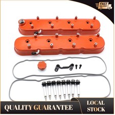 2pcs Aluminum Orange Tall Ls Valve Covers For Chevy Ls1 Ls2 Ls3 Ls6 Lsx 241-164 2pcs Aluminum Orange Tall Ls Valve Covers For Chevy Ls1 Ls2 Ls3 Ls6 Lsx 241-164
