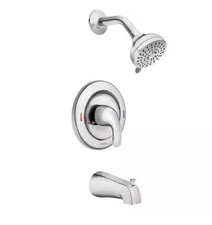 Moen 82603 Tub Shower Adler 1-Handle 4-Spray Tub Shower Faucet with Valve