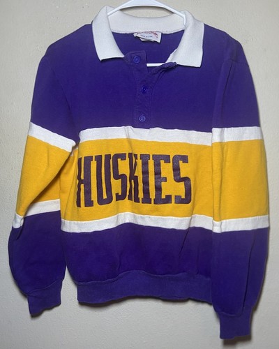 Washington Huskies Jacket NCAA Vintage Nutmeg Football Sweatshirt USA Men Medium