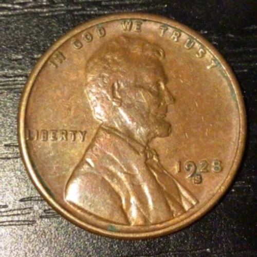 1928-S Lincoln Wheat Cent Penny, XF/AU Details. Beautiful! I18