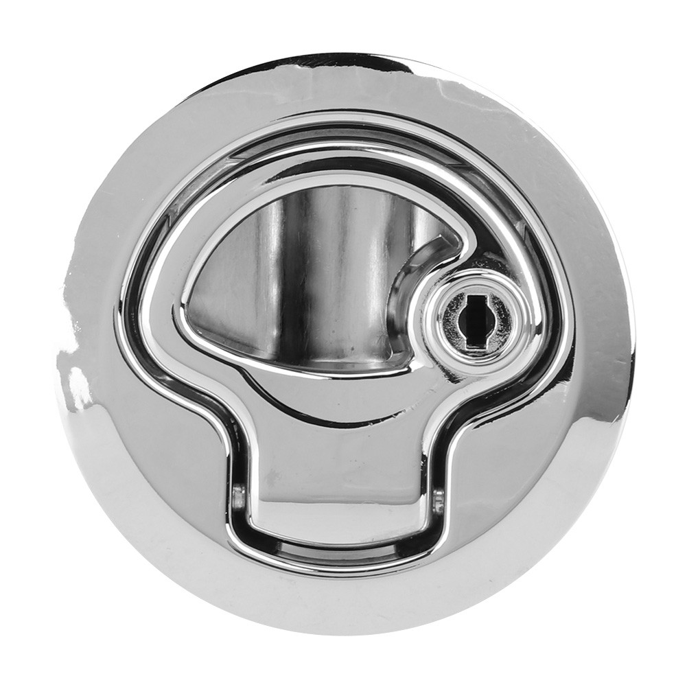 Zinc Alloy Round Pull Door Lock For RV Refitting Recommended