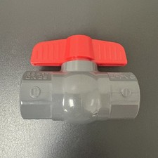 IPEX 1" PVC Socket Compact Ball Valve, Gray (New Open Box)