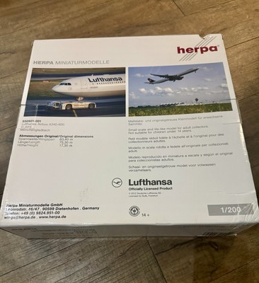 Lufthansa Airbus A340-600 - Herpa 1:200 Scale | eBay