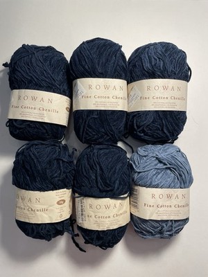 Rowan ''Fine Cotton Chenille'' Yarn  50g- Lot of 6