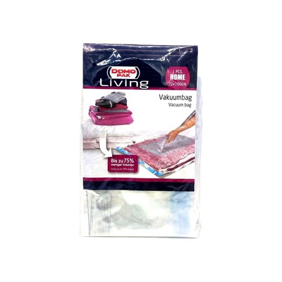 Vakuumbag Aufbewahrung 70x100 cm Kleidung von DomoPak Verpackung NEU