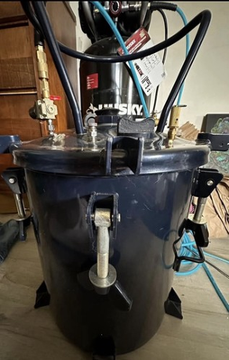 #ad 40L Paint Pressure Pot Tank 80 PSI Hand Mixing Agitator Industrial Spray Tank $499.99