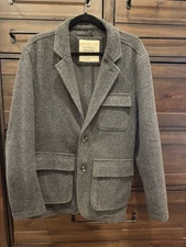 THE NORMAL BRAND Wool Blend Blazer in Charcoal  Medium - NWOT MSRP $188