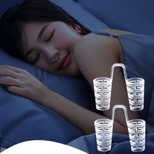 4xSoft Silicone Anti-Snoring Nasal Dilator Ventilation Easy To Breathe Sleep Aid