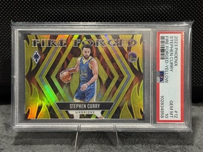 2023-24 Panini Phoenix - Fire Forged Stephen Curry #12 Yellow  1/35 FOP