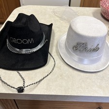 Bride And Groom Cowboy Hats
