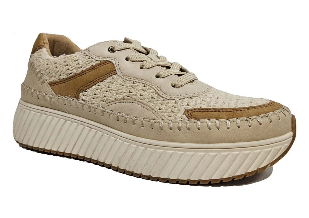 Marco Tozzi suède loafers beige