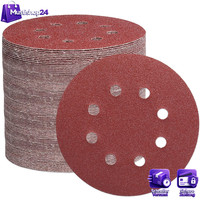 Schleifpapier 105 StüCk 125Mm Klett 8 Loch FüR Exzenterschleifer