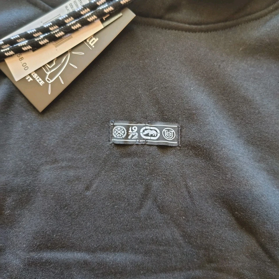 Ecko Unltd Sudadera con Capucha Negra Ajuste Grande Diseño Gráfico En la Espalda Foto 4 de 4