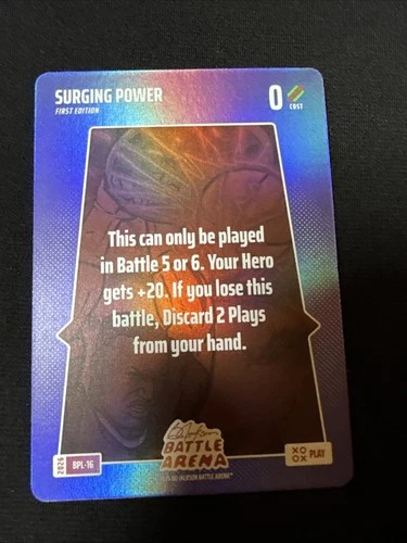 Bo Jackson Battle Arena 2026 Bonus Play Card Surging Power BPL-16 SSP