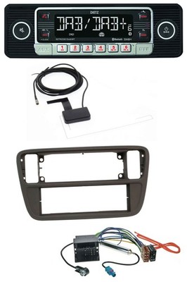 Dietz DAB Bluetooth USB MP3 Autoradio für Seat Mii Skoda CitiGo 2011-2016 schwar