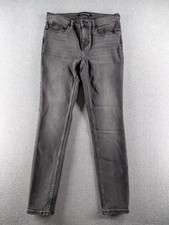 Calvin Klein Women's Jeans Size 28 Black Skinny Stretch Straight Mid 28" Denim