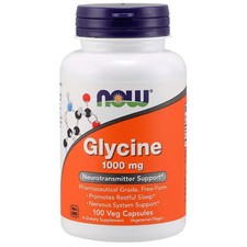 NOW Foods Glycine 1,000 mg 100 Veg Caps