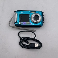 4K Underwater Camera 11FT Waterproof Camera 56MP Autofocus Underwater Camera