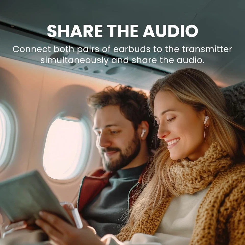 Auriculares con cancelación de ruido para viajes en avión, lo último Bluetooth 5.3 LE Audio H... Foto 3 de 4
