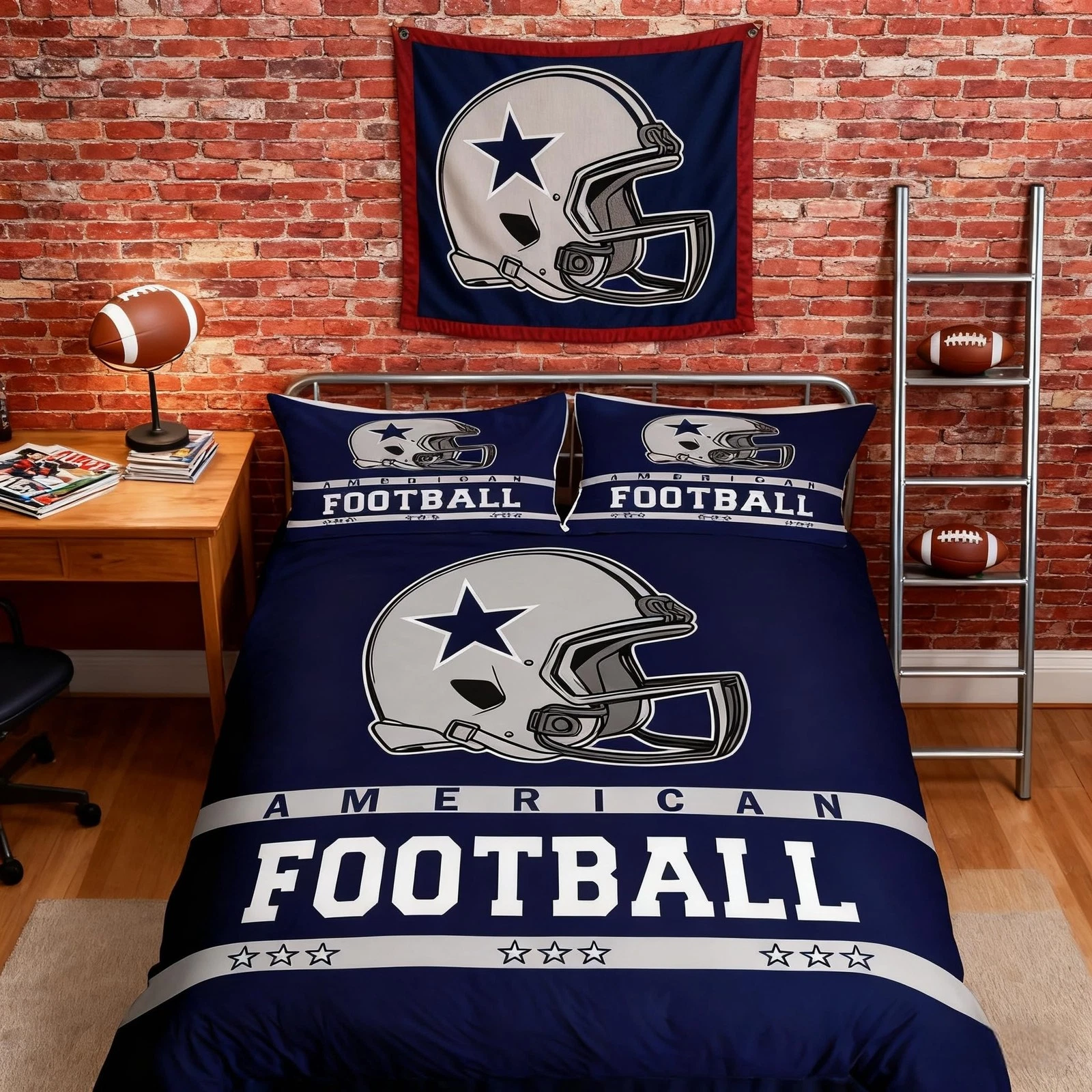 American Football Boys Bedding Set