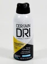 CERTAIN DRI Clinical Strength Deodorant 4.2oz DRY SPRY Extra Fresh scent 07/2026