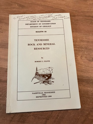 Tennessee Rock and Mineral Resources Book Robert Floyd