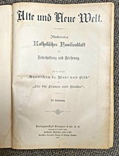 1899 Vecchio e Nuovo Mondo rivista libro antico originale