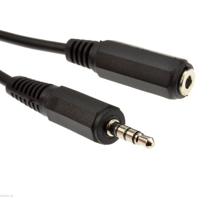 4 Stange 3 Bänder 2.5mm Stecker zu Buchse Stecker Verlängerung Av Kabel 1m