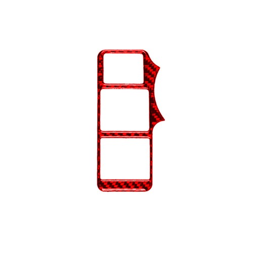 Cubierta roja del panel de control de la puerta delantera moldura de fibra de carbono para ACURA TL 2009-2014 - Imagen 5 de 15