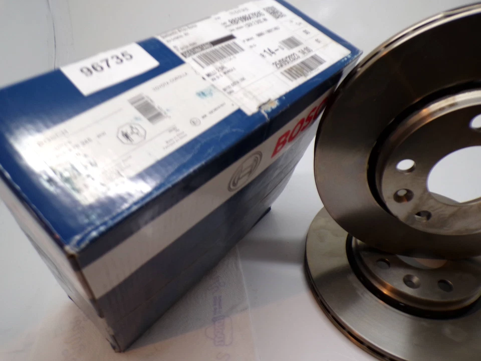 Par Disco Freno Delantero Pareja Front Brake Desc Bosch para Toyota Corolla - Imagen 3 de 4