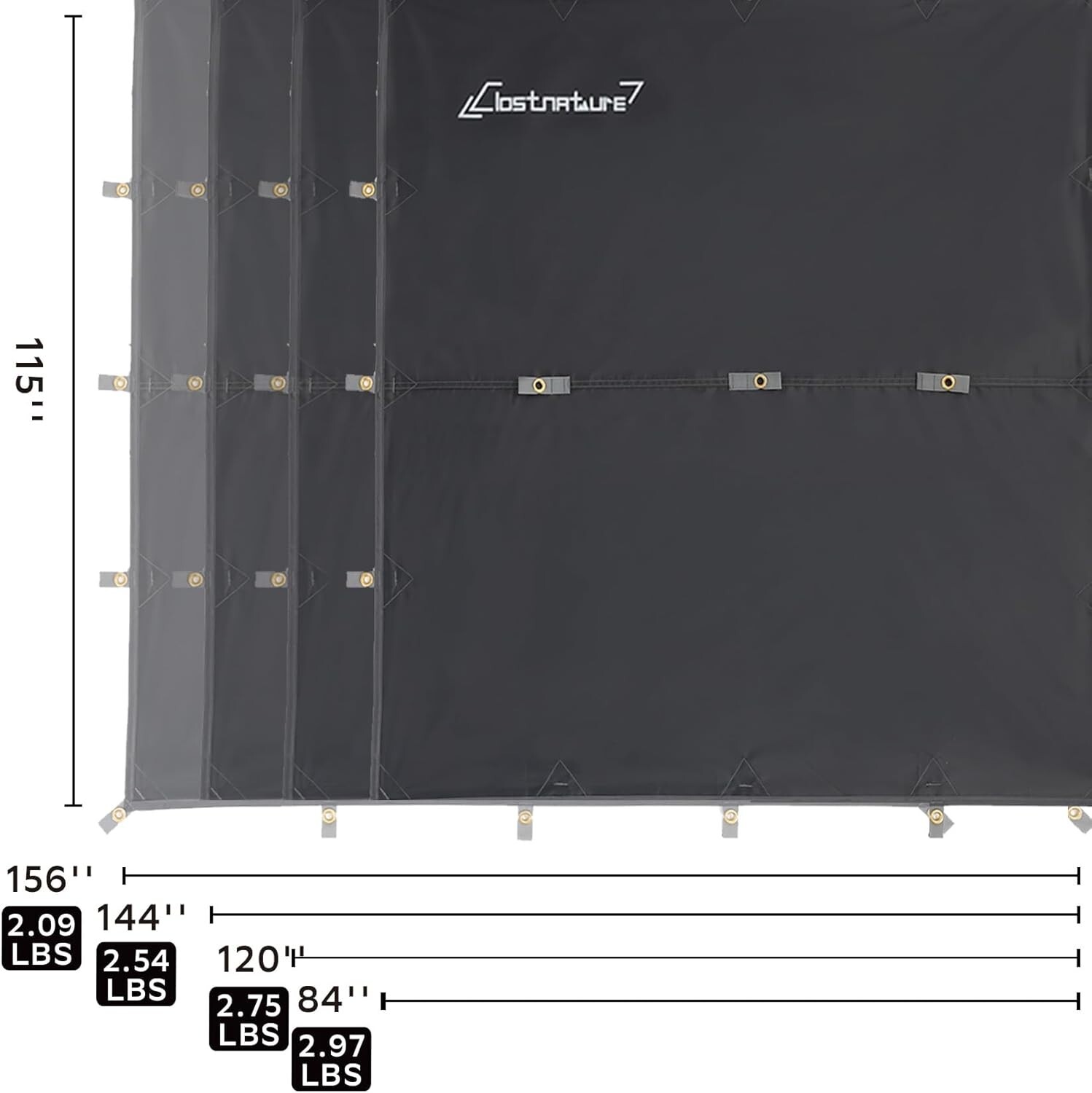 Waterproof Camping Tarp for Tent Ultralight Hammock Rain Fly Tent Shelter Gear