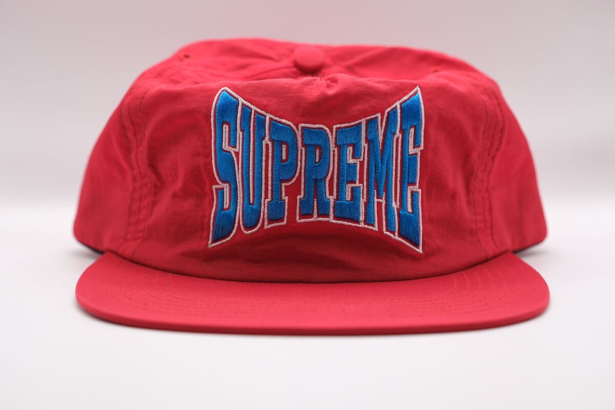 SUPREME SS16 NYLON LOGO STRAP 5 PANEL CAP HAT RED BRAND NEW SUPREME SS16 NYLON LOGO STRAP 5 PANEL CAP HAT RED BRAND NEW