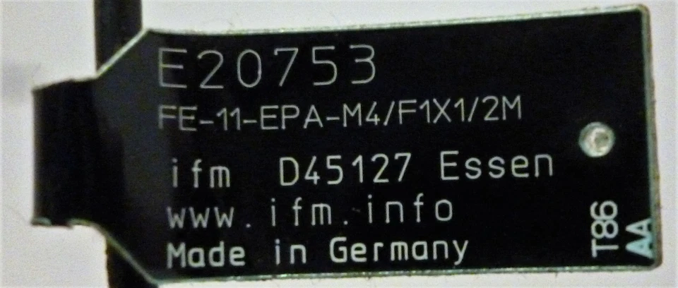 IFM Efector E20753 / FE-11-EPA-M4/F1X1/2M Fiber Optic Sensor - Image 4 of 4