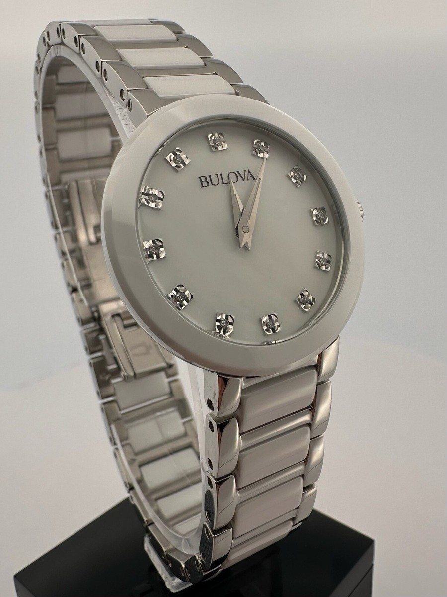 Bulova 98P158 Diamond Collection Mother-of-pearl Dial  display picture 1